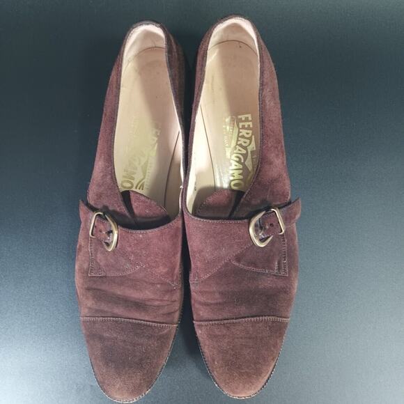 Salvatore Ferragamo Women's Flats Monk Strap Suede | 10 AAAA - Picture 10 of 16